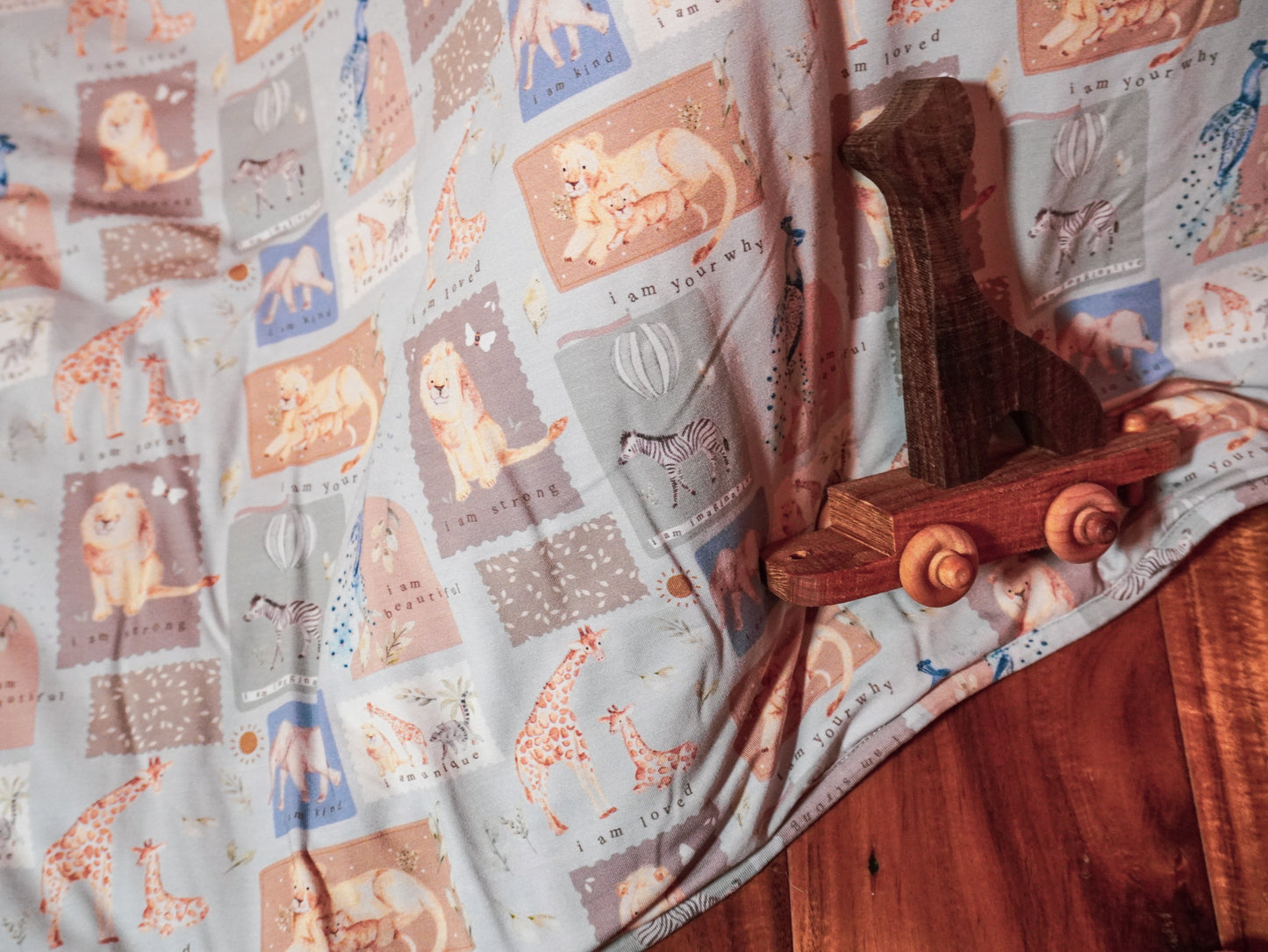 Safari Snuggles | Quilted Bamboo Blanket Baby Toddler