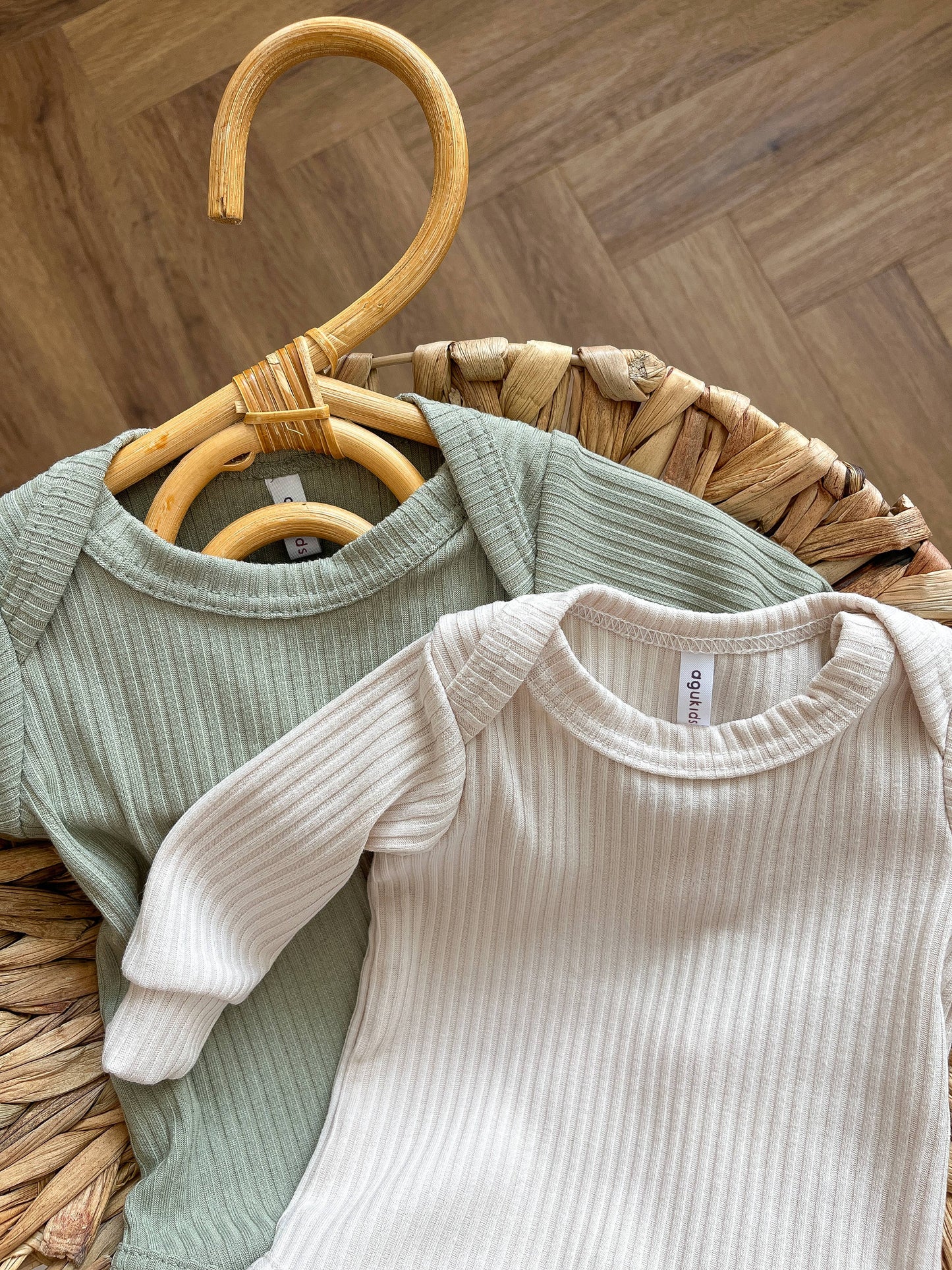 Ribbed Baby Bodysuit Long Sleeve