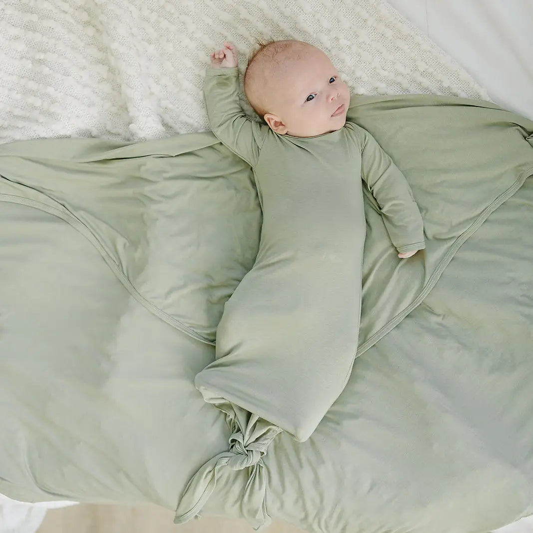 Dried Thyme Bamboo Swaddle Blanket | Marlowe & Co