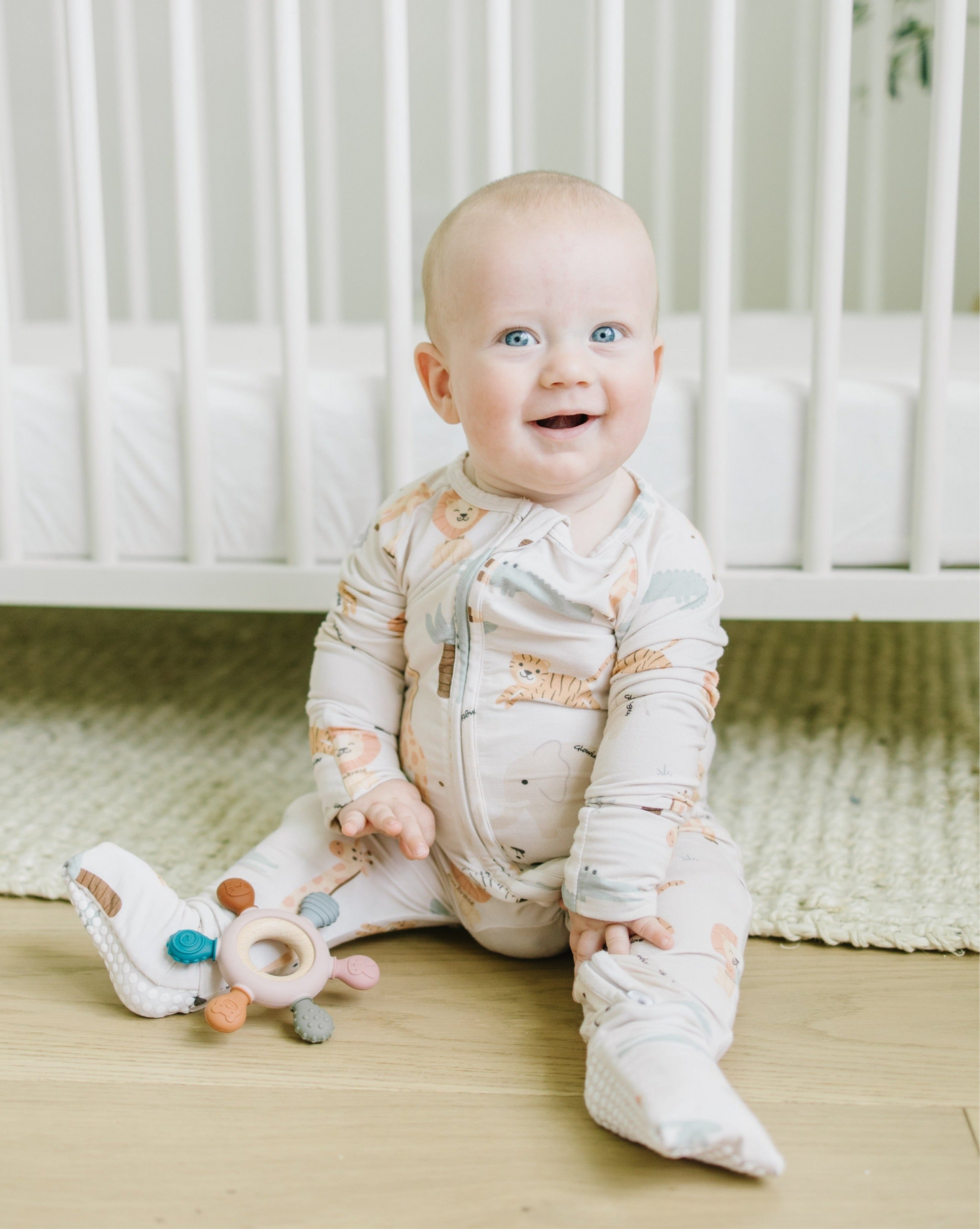 Peek-a-Zoo | Bamboo Zip Romper