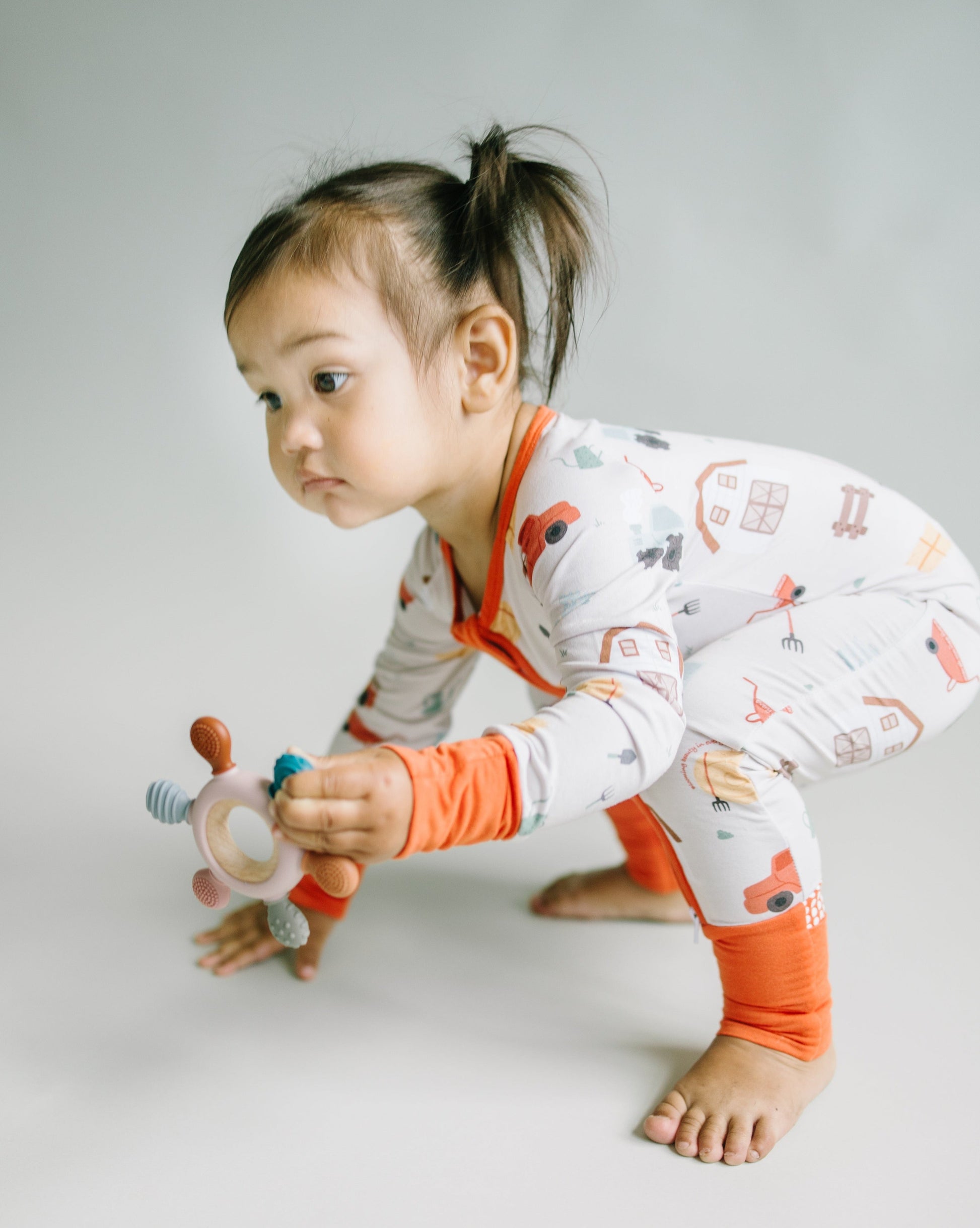 Little sleepies baby bamboo pajamas with mushroom print and words of affirmation for kids and mothers. Blooming beauty in every phase.