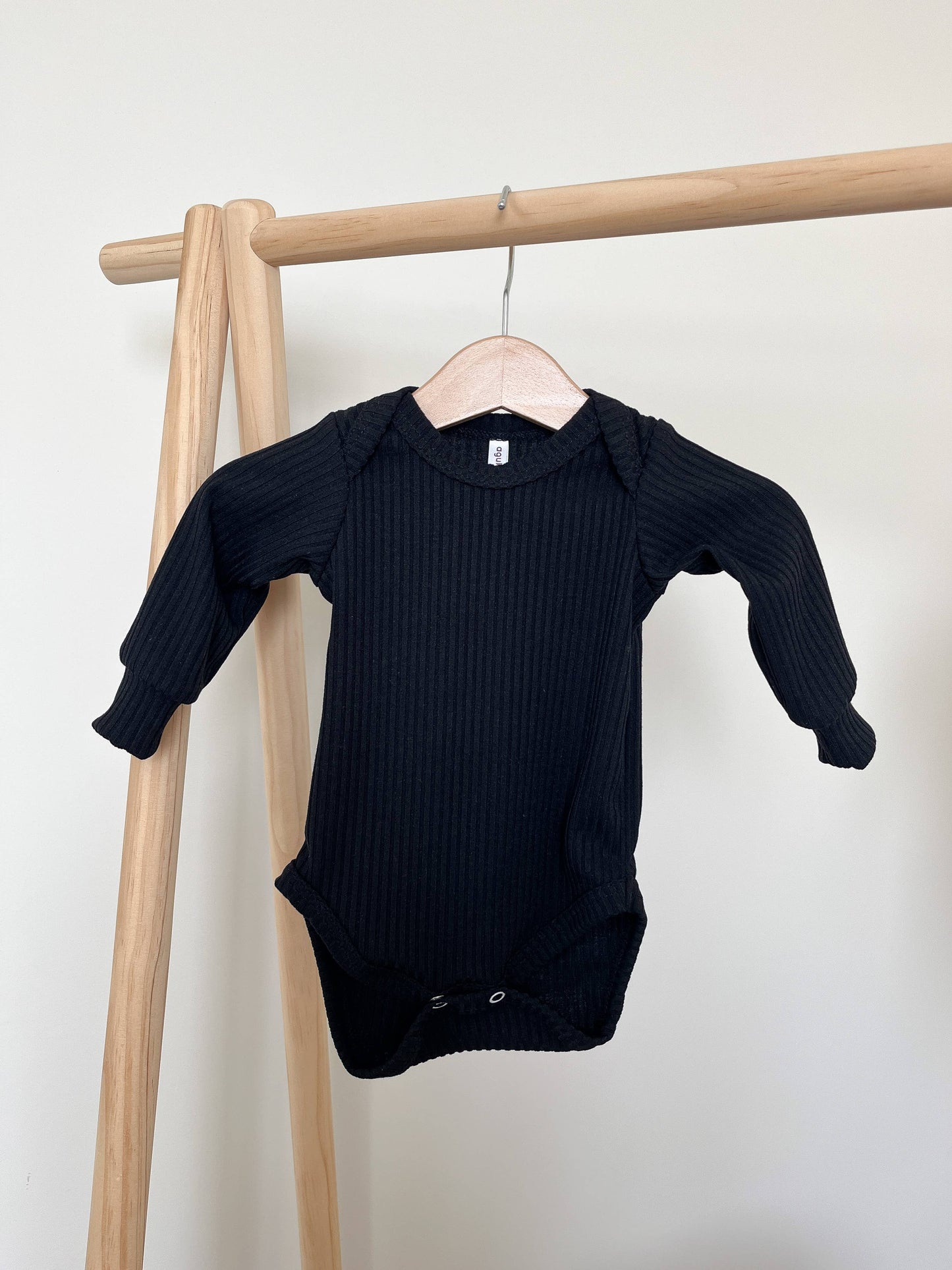 Ribbed Baby Bodysuit Long Sleeve