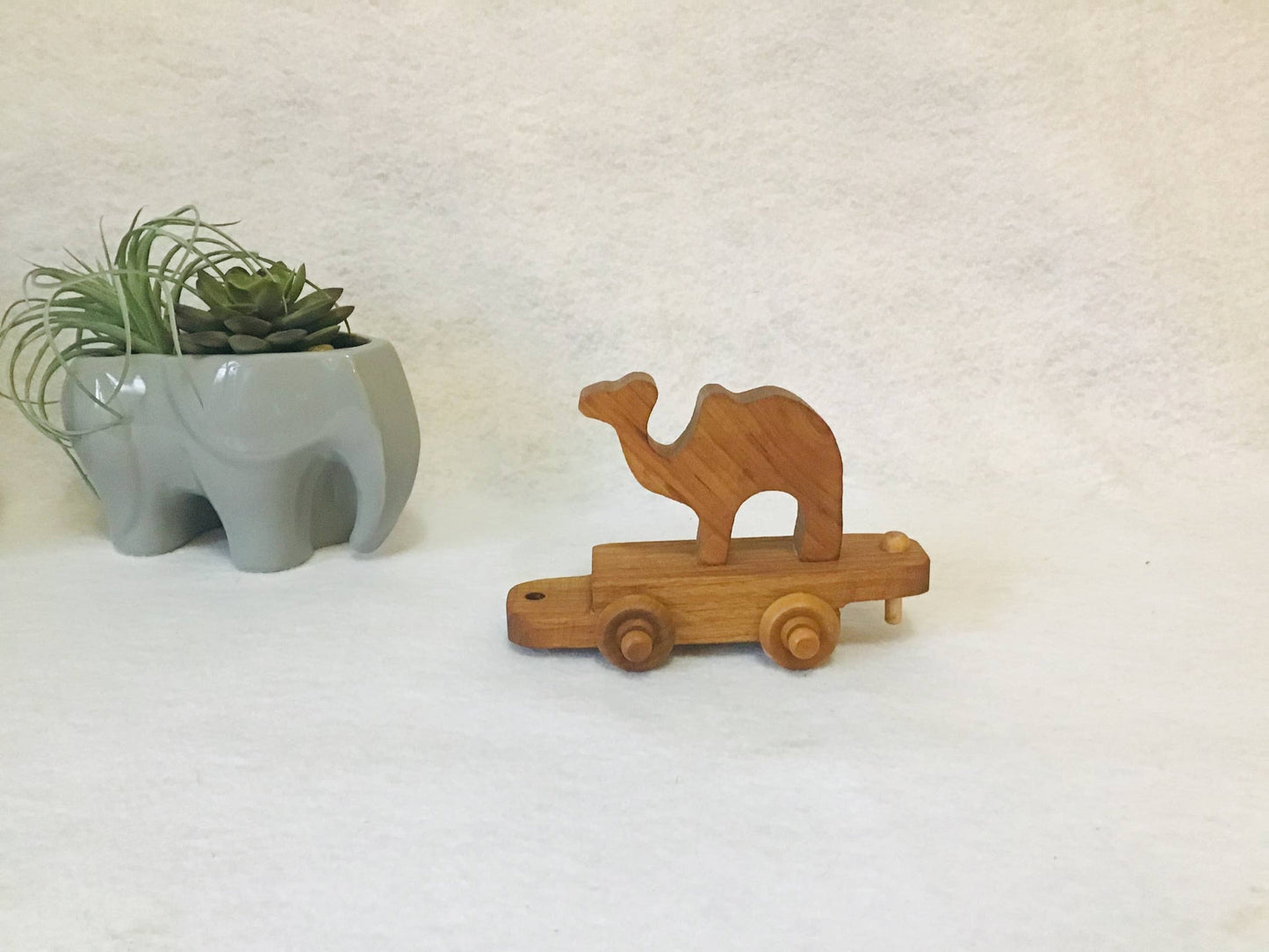 Handmade Wooden Zoo Train Set