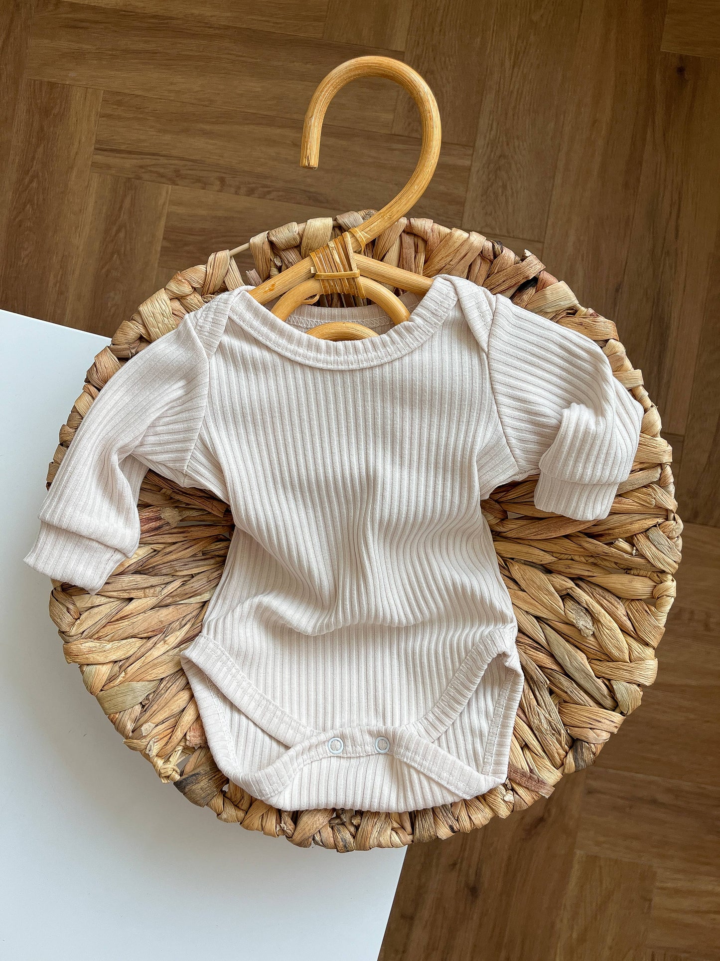 Ribbed Baby Bodysuit Long Sleeve