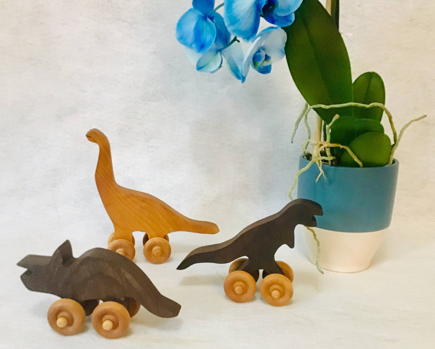 Dinosaurs Hardwood Rolling Wood Toy for Kids